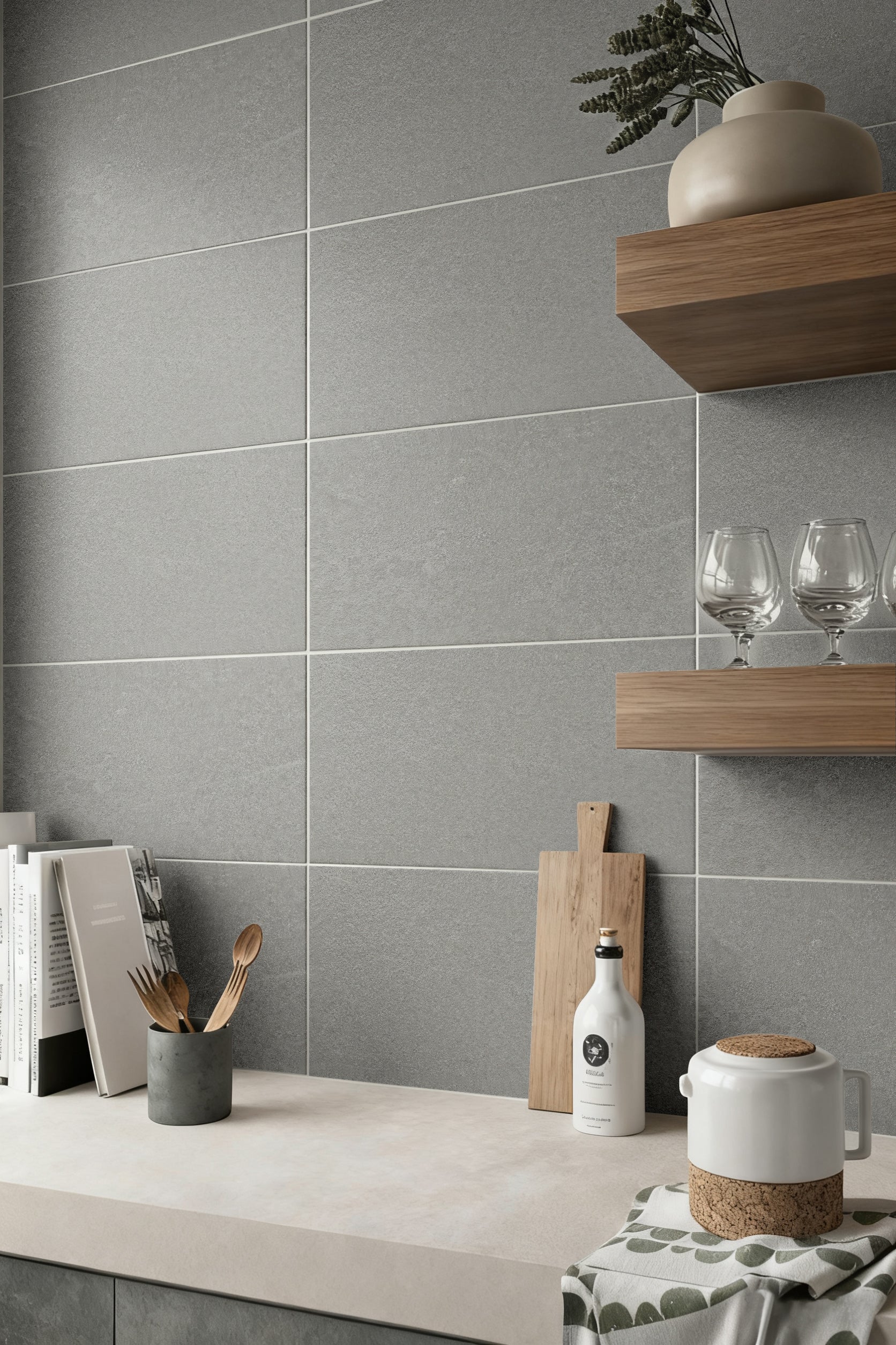 Roman Concrete Porcelain Tile 12''×24''