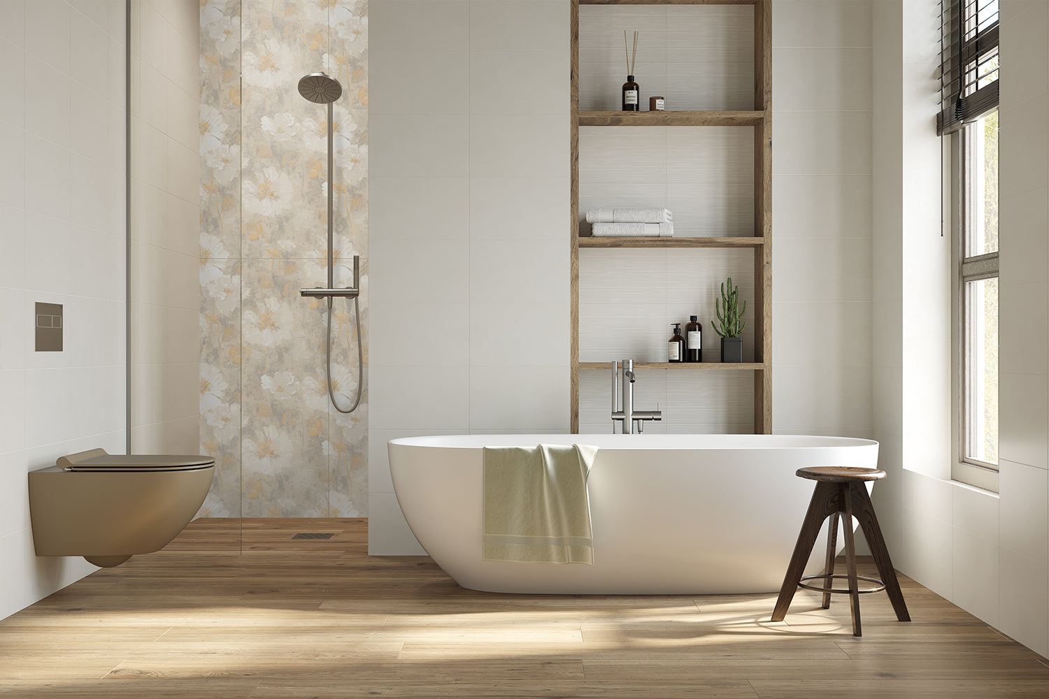 BLOSSOMS Porcelain Patterned Tile 24''×48''