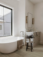 NATIONAL WOOD Porcelain Wood Look Beige Tile 8''×48''