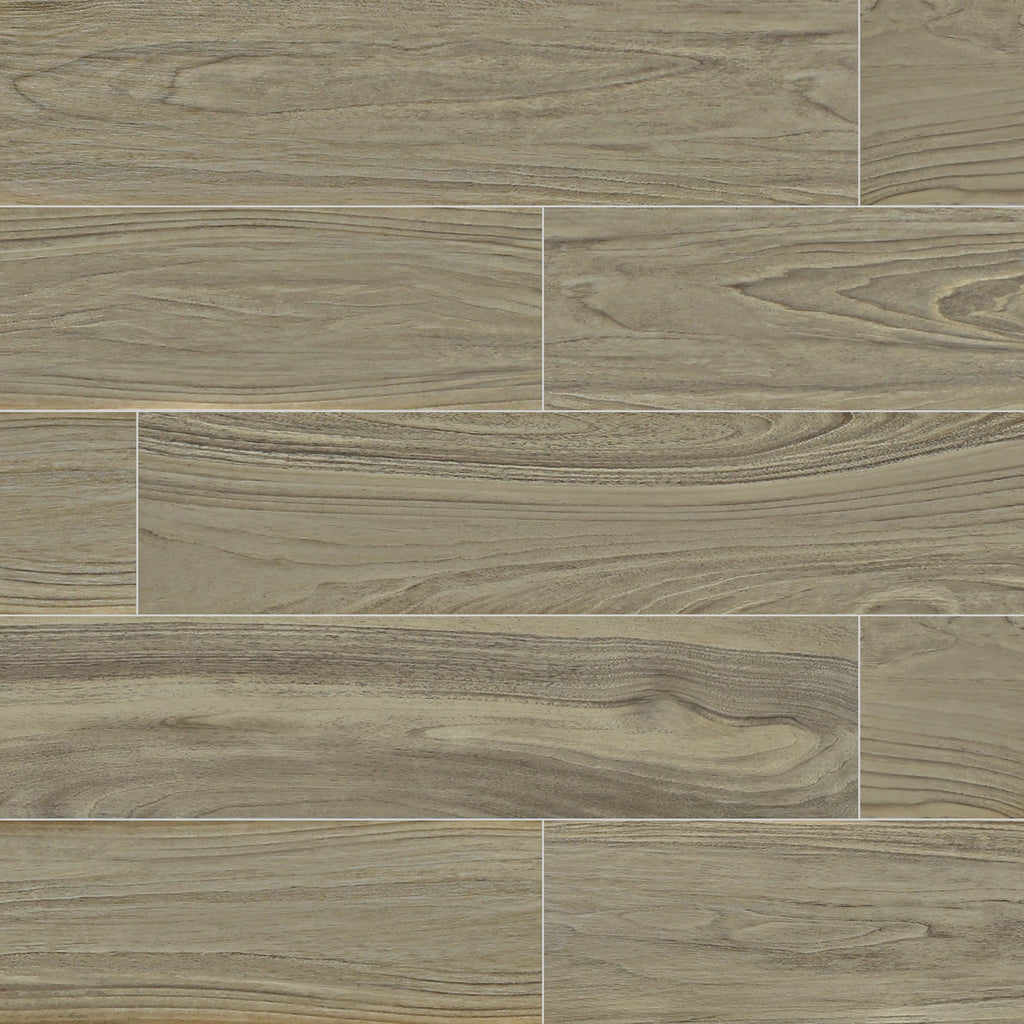 NATIONAL WOOD Porcelain Wood Look Beige Tile 8''×48''