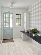 NATIONAL WOOD Porcelain Wood Look Ivory Tile 8''×48''