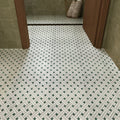 Knot Carrara White & Verde Alpi Marble Mosaic Tile