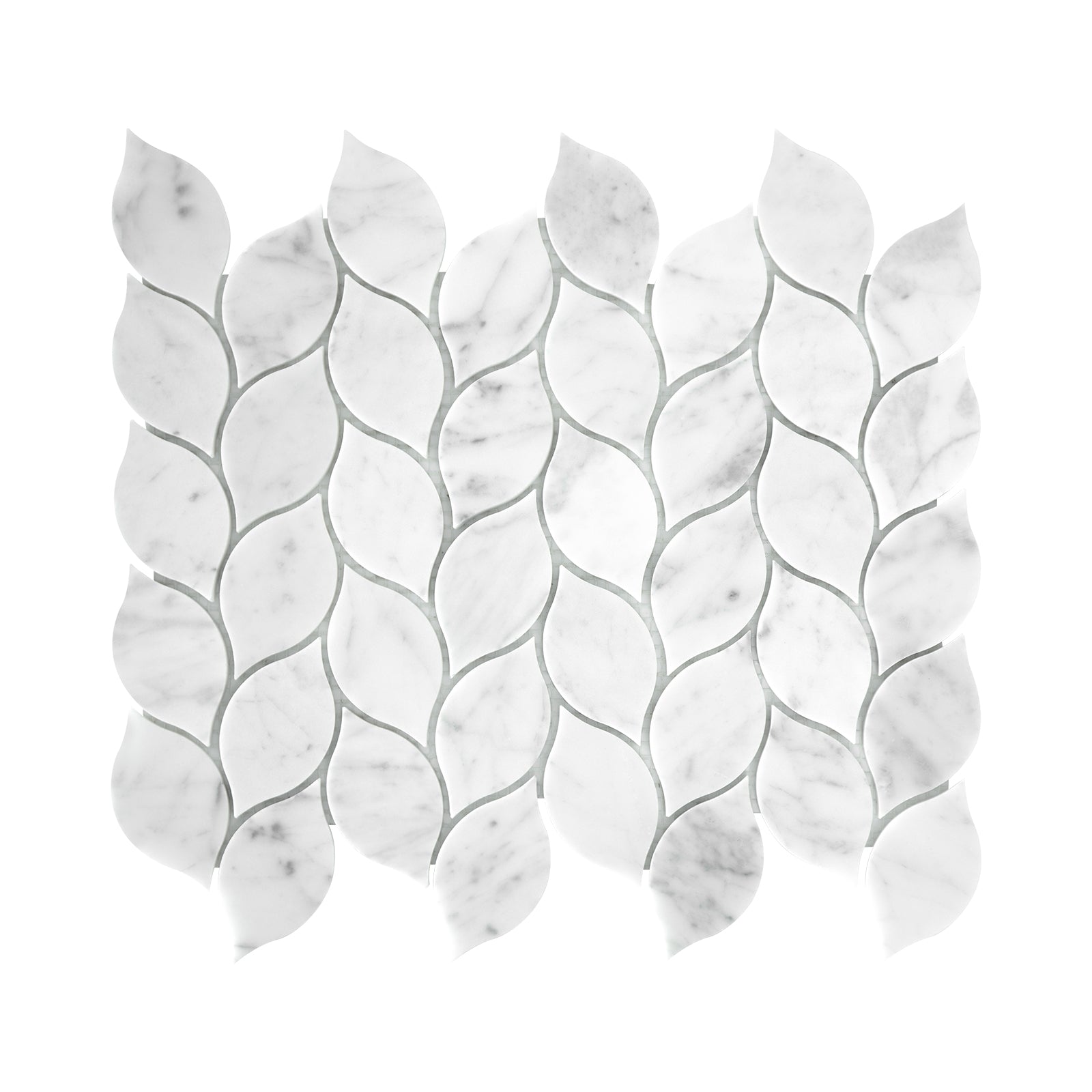 Leaf Carrara White
