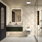 Pinwheel Ariston White & Black Marquina Marble Mosaic Tile