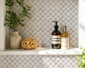 Four-Leaf Carrara White Marble Mosaic Tile