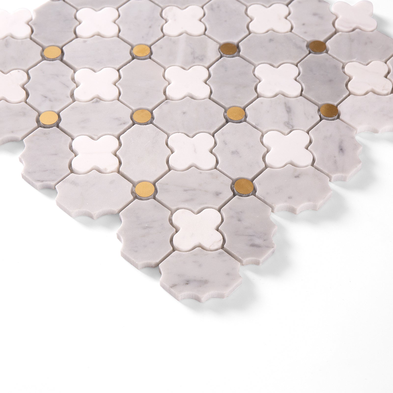 Four-Leaf Carrara White