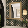 Four-Leaf India Green Marble Mosaic Tile