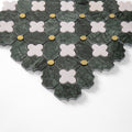 Four-Leaf India Green Marble Mosaic Tile