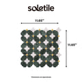 Four-Leaf India Green Marble Mosaic Tile
