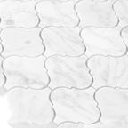 White marble mosaic tile pattern