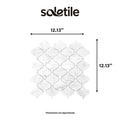 Tile with dimensions labeled and 'soletile' branding on a white background