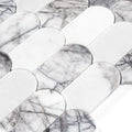 Marble-patterned tiles arranged in a grid on a white background