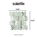 Feather Jade Green Marble Mosaic Tile