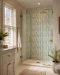 Oval Jade Green Marble Mosaic Tile