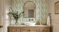 Oval Jade Green Marble Mosaic Tile